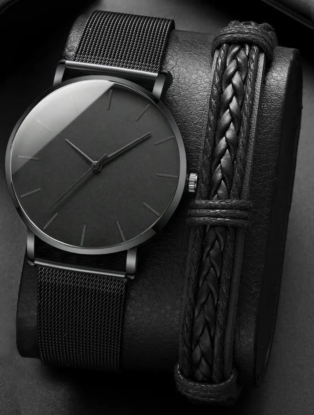 PACK RELOJ Y PULSERA HOMBRE