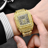 RELOJ BRILLANTE CUADRADO