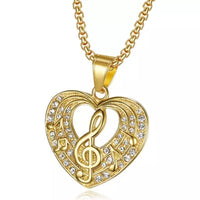 COLGANTE CORAZÓN MUSICAL