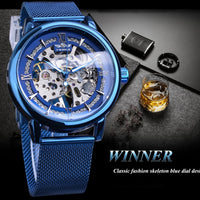 RELOJ AUTOMATICO AZUL