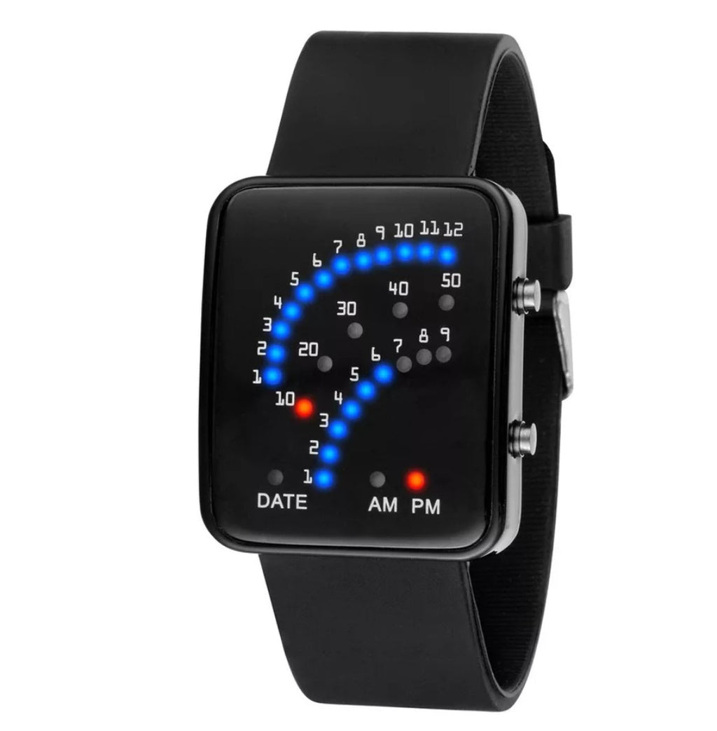 RELOJ MULTICOLOR LED