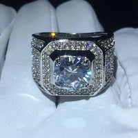 ANILLO DIAMOND PLATA