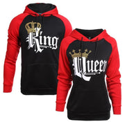 SUDADERA KING QUEEN ROJO/NEGRO