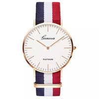 RELOJ GENEVA TELA