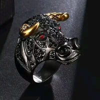 ANILLO TORO DORADO O NEGRO