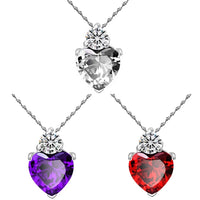 COLGANTE CORAZON ZIRCONIA SUPERIOR