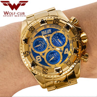 RELOJ WOLF CLUB DORADO